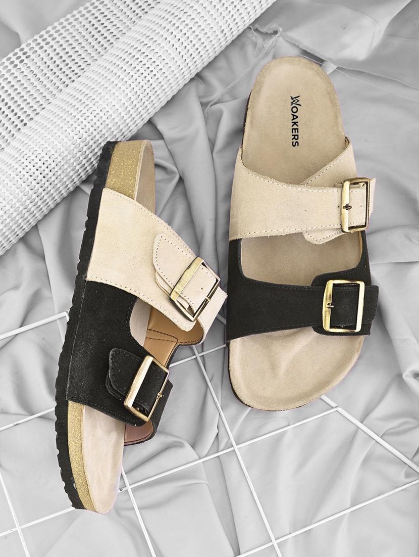 men color block slip on sandal - 21931687 - Zoom Image - 0