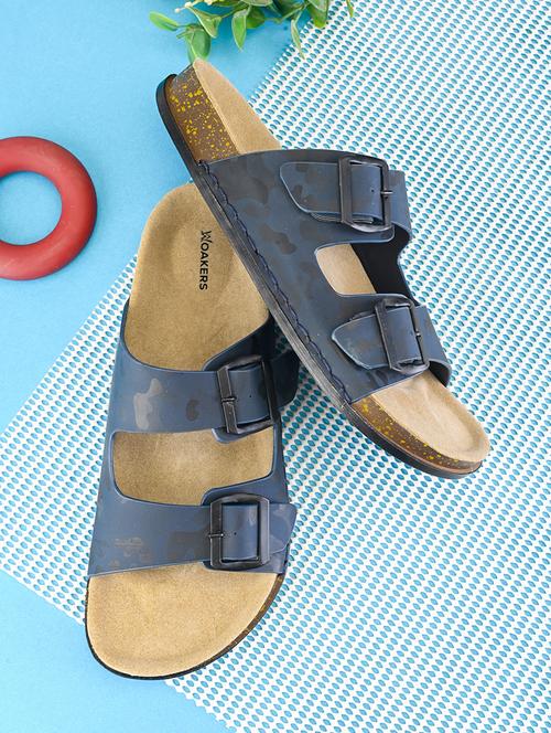 men blue slip on sandal - 21931690 - Standard Image - 0
