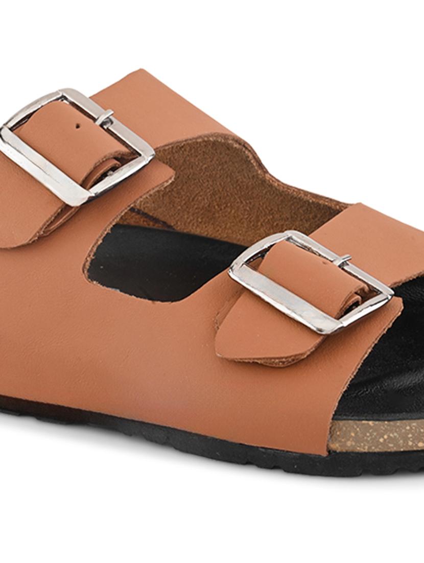 men tan slip on sandal - 21931691 - Standard Image - 5