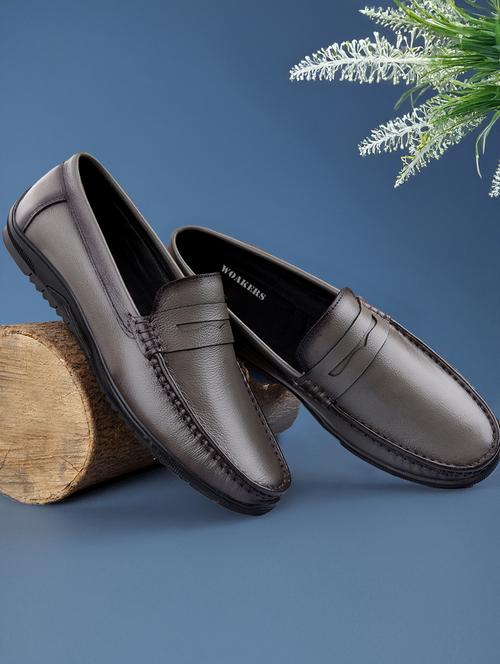men grey slip on loafer - 21931695 -  Standard Image - 0