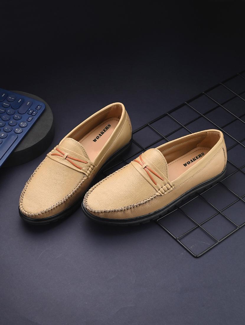 men beige slip on loafer - 21931717 - Zoom Image - 0