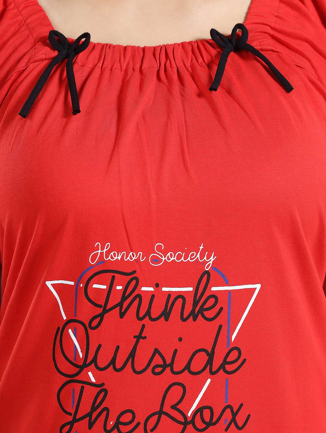 women printed short sleeves nighty - 21931957 -  Standard Image - 3