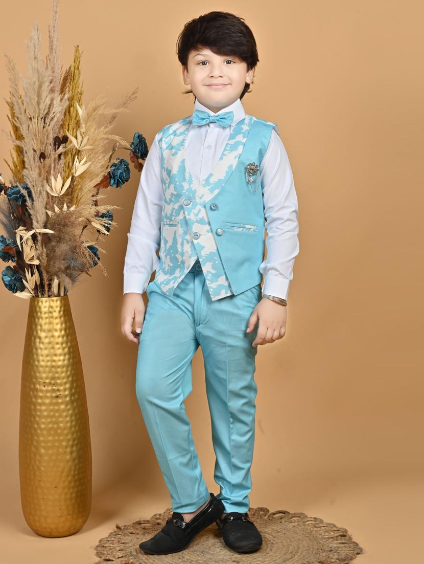 boys printed long sleeve two piece suit set - 21932021 - Zoom Image - 0