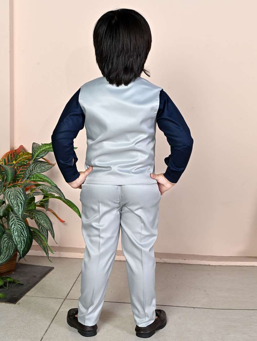 boys solid long sleeve two piece suit set - 21932022 - Standard Image - 3