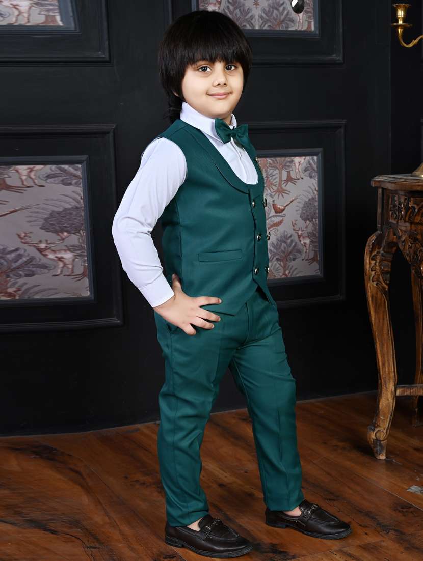 boys solid long sleeve two piece suit set - 21932023 - Standard Image - 3