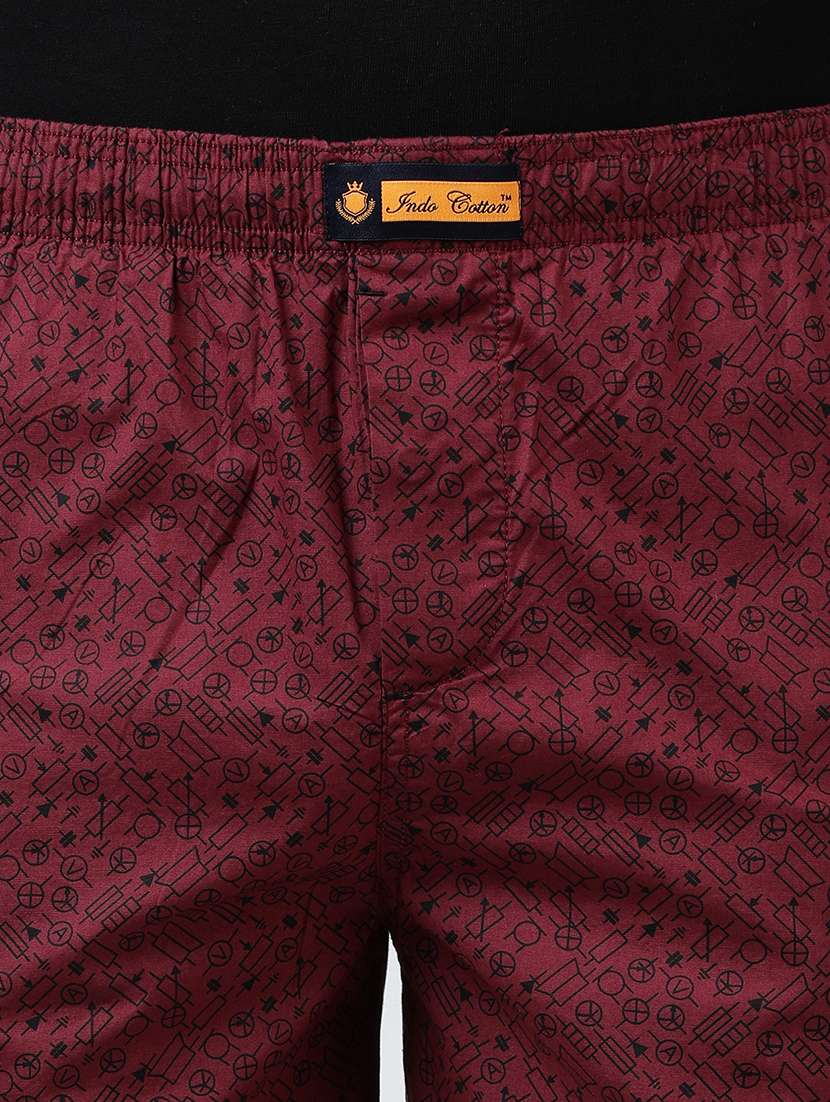 men printed mid rise regular fit shorts - 21932055 -  Standard Image - 5
