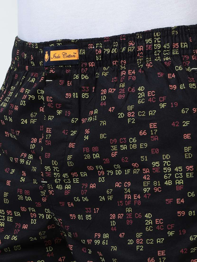 men printed mid rise loungewear boxer - 21932056 -  Standard Image - 5