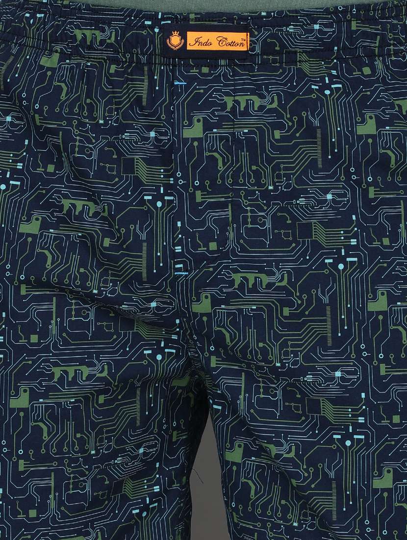 men printed mid rise loungewear boxer - 21932060 -  Standard Image - 3