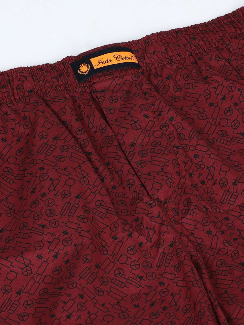 men printed mid rise loungewear boxer - 21932061 -  Standard Image - 5