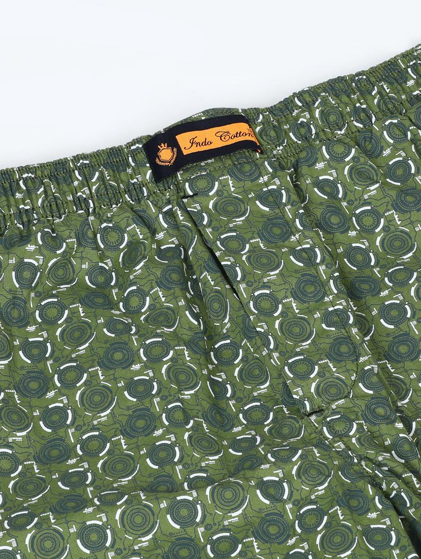 green cotton lycra shorts - 21932063 - Standard Image - 5