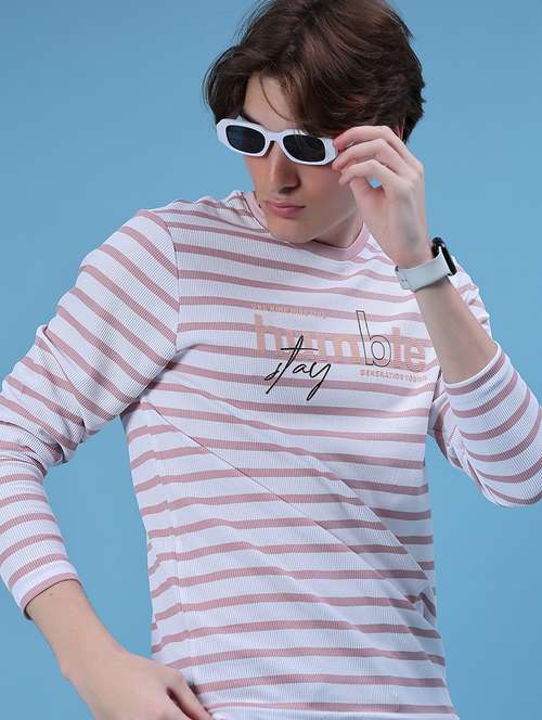 men striped long sleeve regular fit t-shirt - 21932190 -  Standard Image - 0