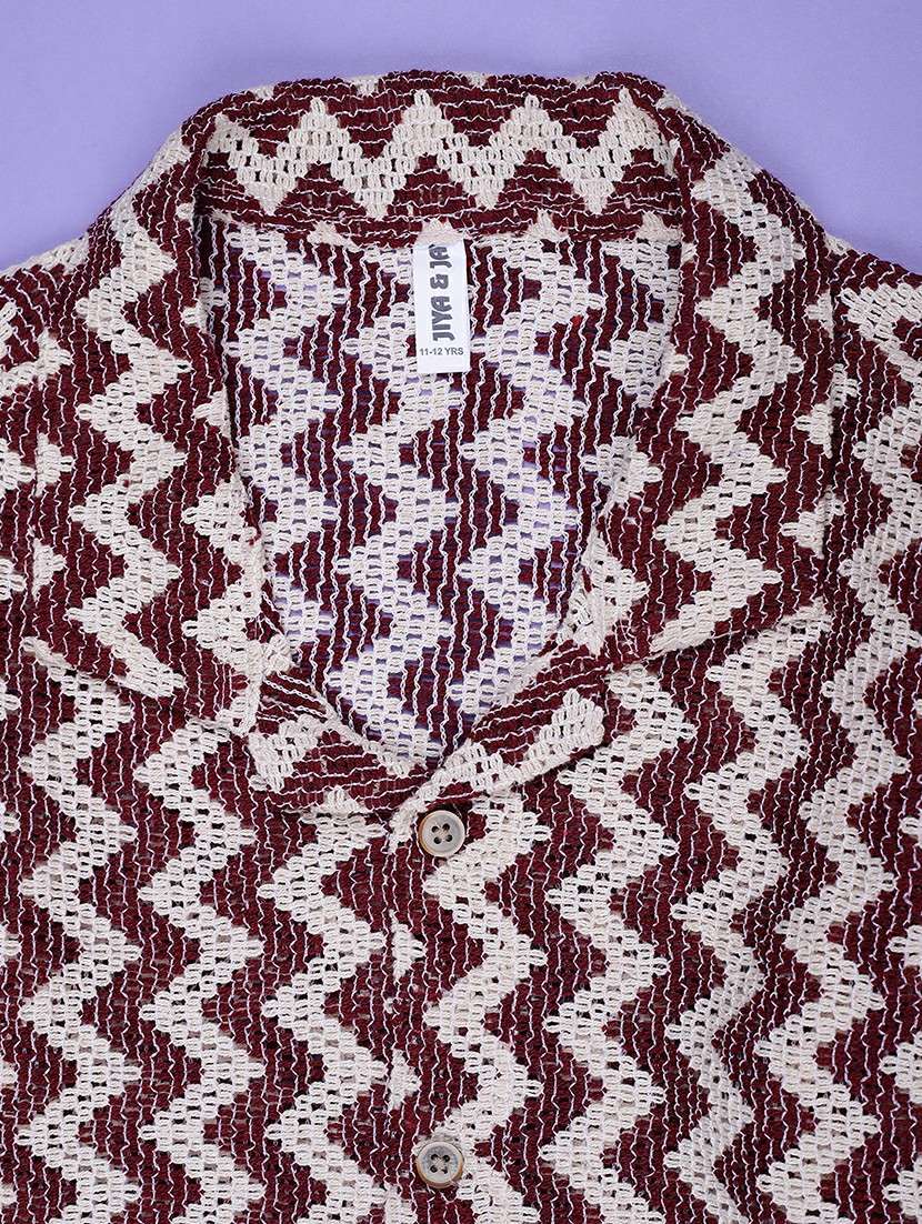 boys printed short sleeve collared shirt - 21932206 -  Standard Image - 3