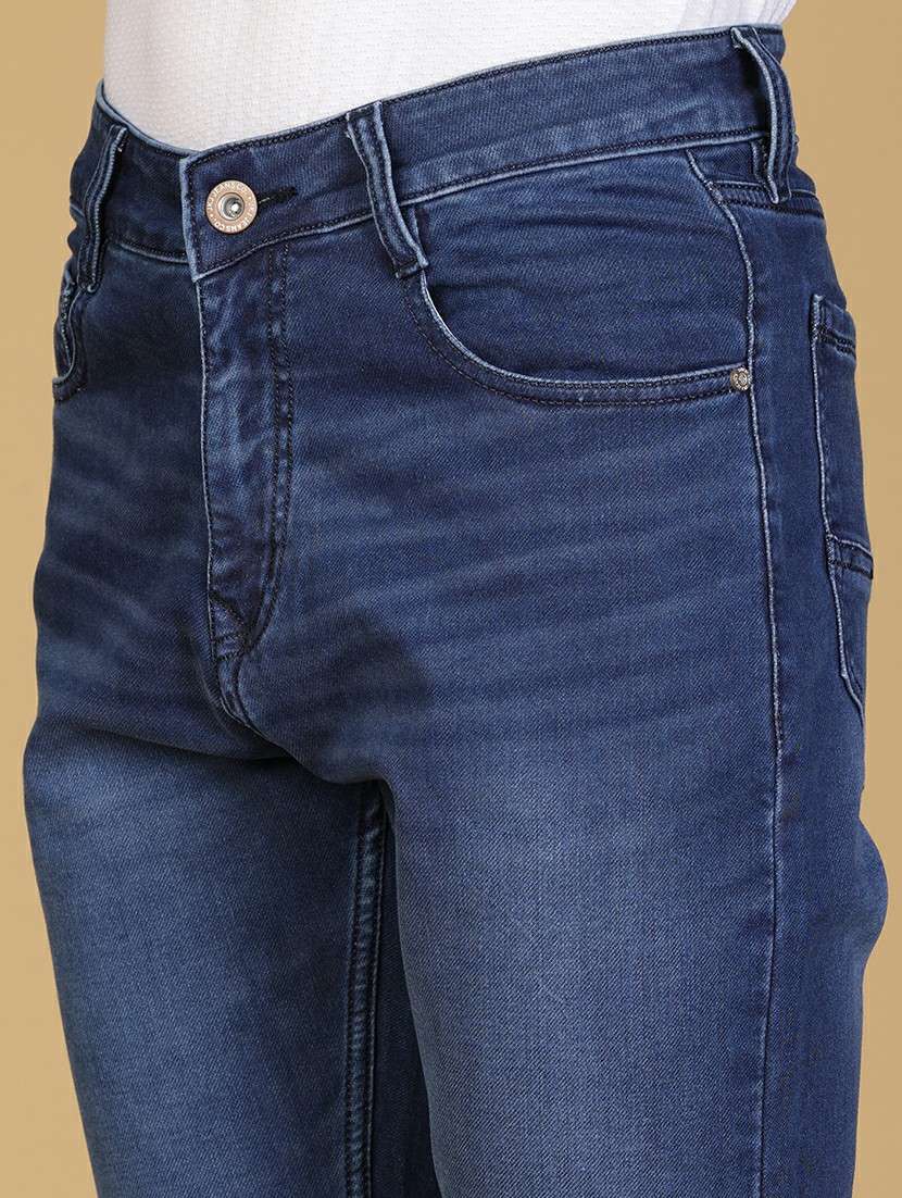 men solid mid rise slim fit jean - 21932549 -  Standard Image - 5