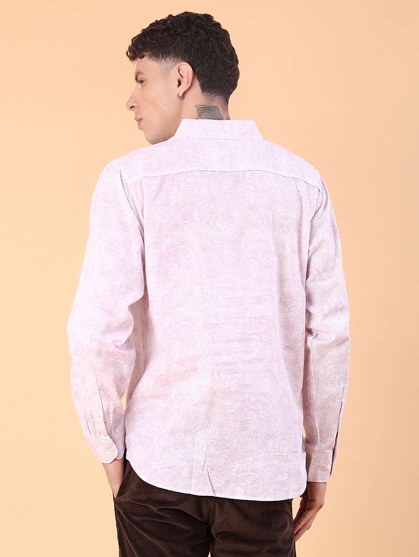 men printed long sleeve regular fit shirt - 21932570 -  Standard Image - 3