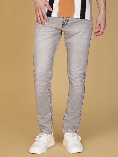 men solid mid rise slim fit jean - 21932572 - Standard Image - 0