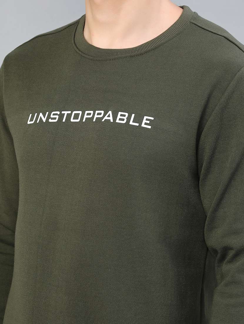 men chest print long sleeve regular fit sweatshirt - 21932595 -  Standard Image - 5