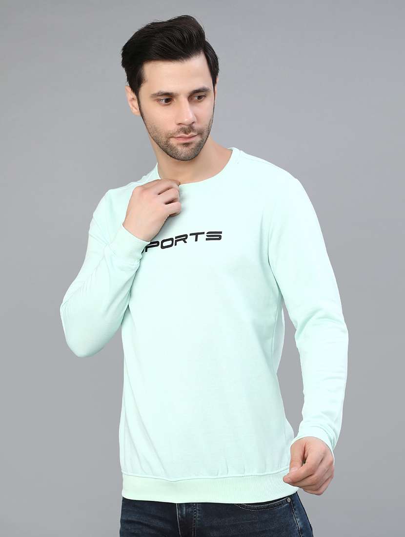 men printed long sleeve sweatshirt