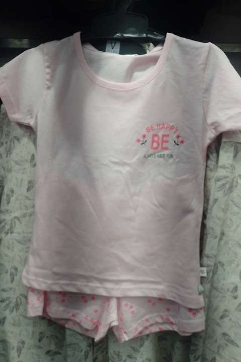 light pink cotton single jersey twin sets & jump suit - 21932609 - Standard Image - 0