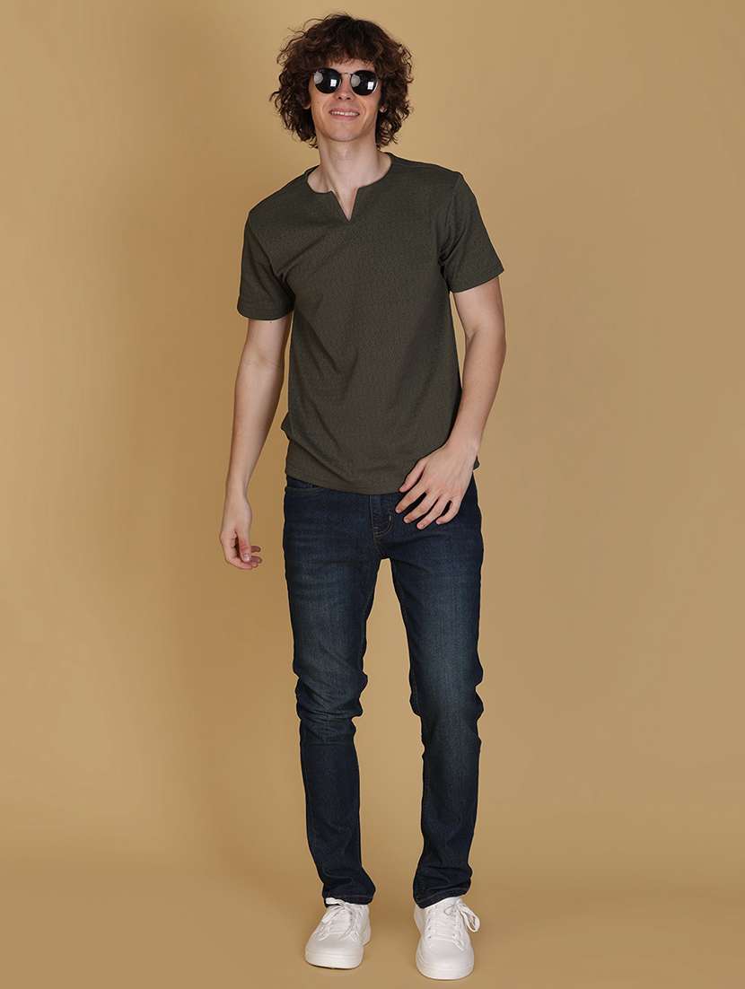 men solid short sleeve regular fit t-shirt - 21932611 - Standard Image - 3