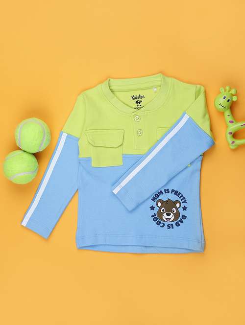 boys color block long sleeve t-shirt - 21932678 -  Standard Image - 0