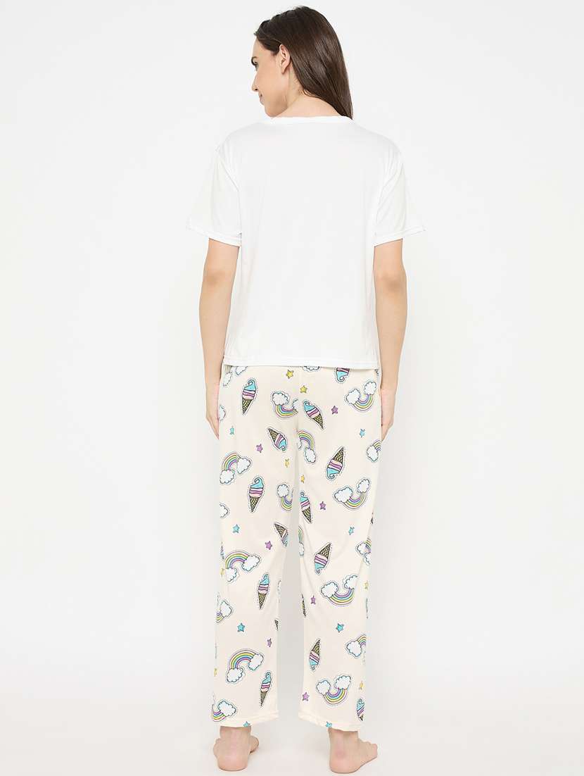 women printed nightwear pyjama set - 21932720 -  Standard Image - 5