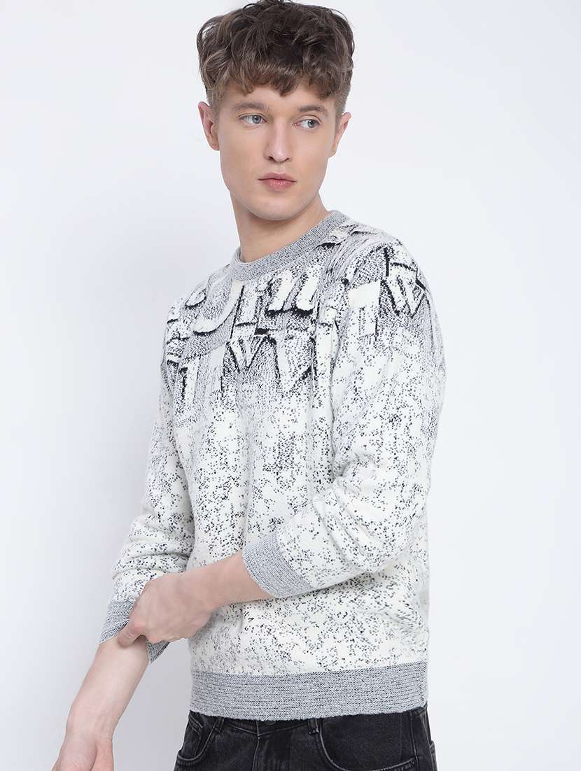 men typographic long sleeve regular fit pullover - 21933409 -  Standard Image - 3