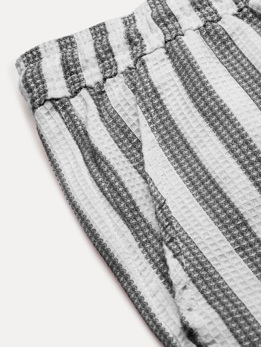 men's striped cotton blend co-ord set casual wear - 21933414 - Standard Image - 8