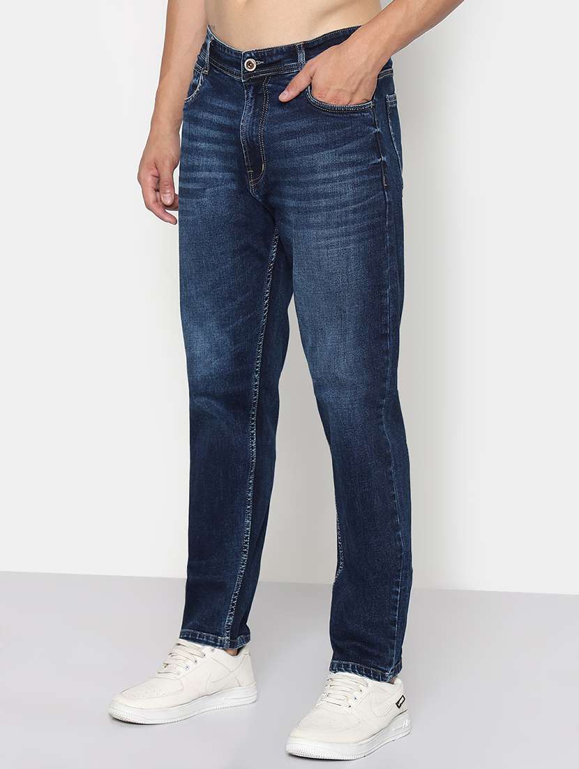 men solid mid rise slim fit jean - 21933440 -  Standard Image - 3