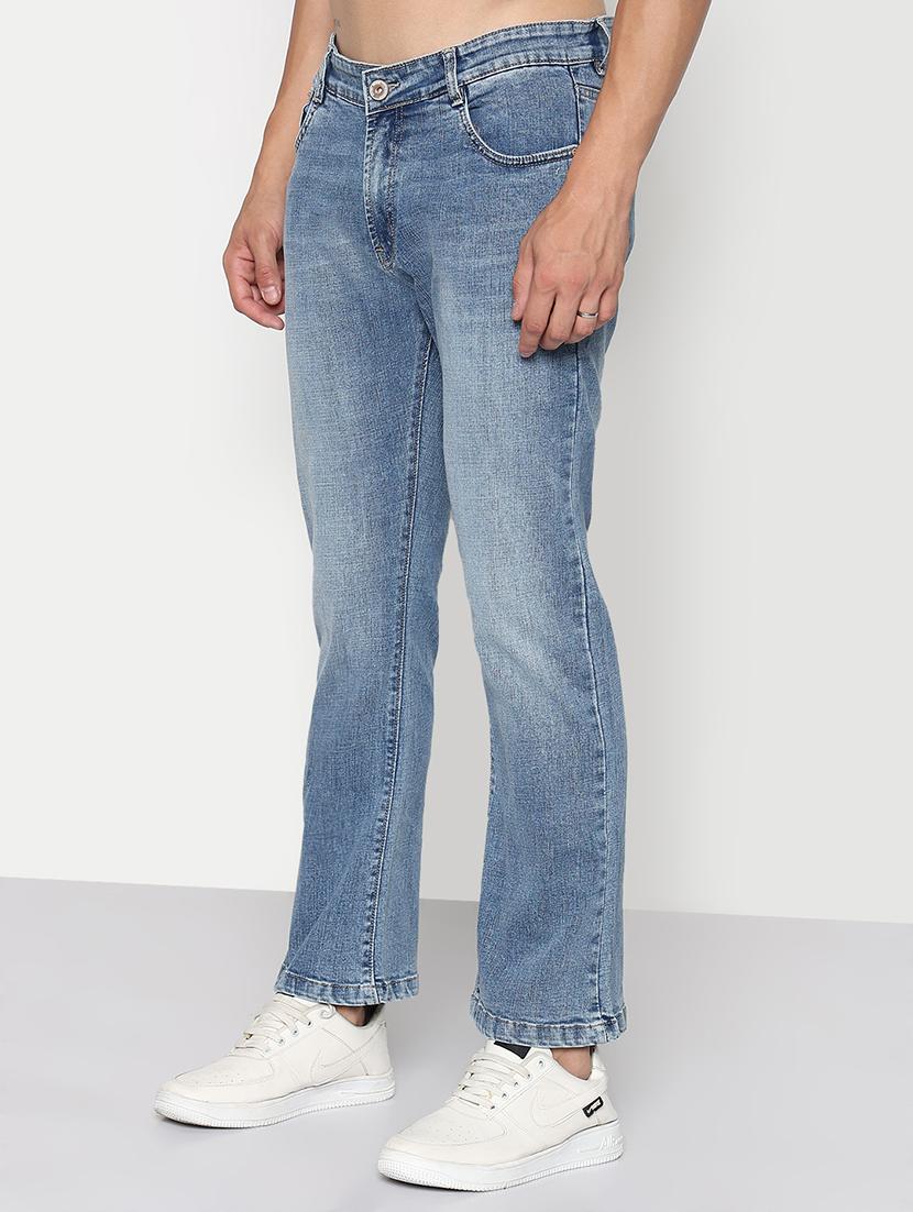 men solid mid rise straight fit jean - 21933443 - Standard Image - 3