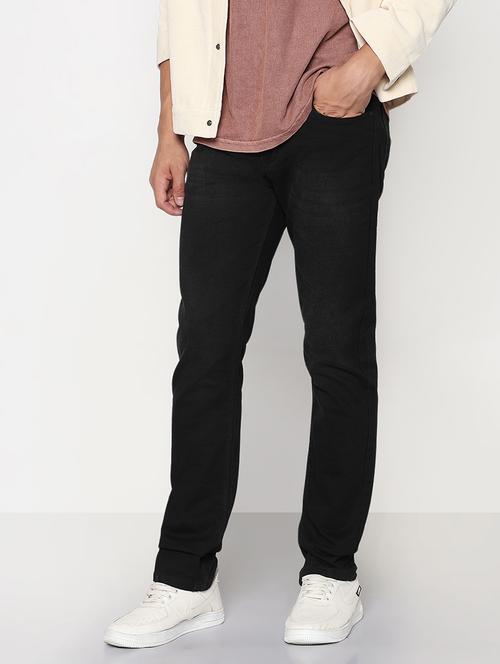 men black low rise full length jeans - 21933446 -  Standard Image - 0