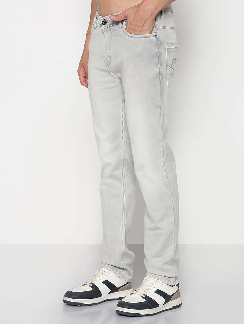 men solid mid rise slim fit jean - 21933450 -  Standard Image - 3