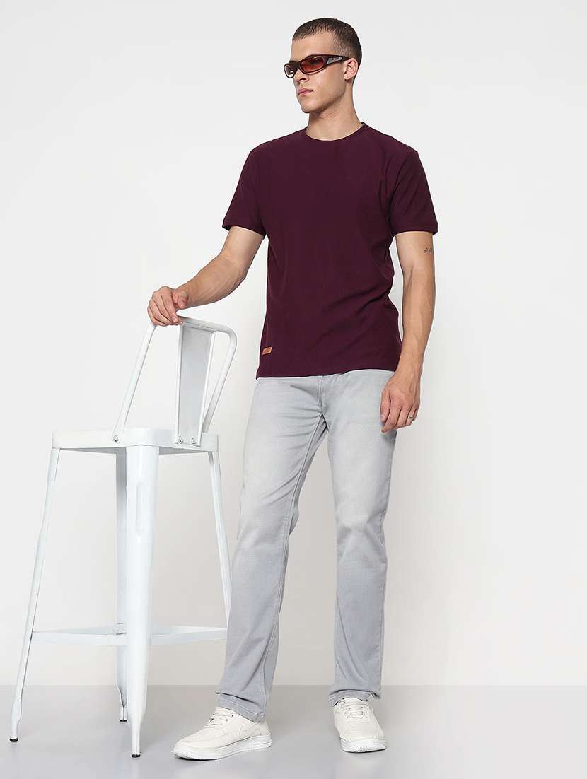 men solid mid rise slim fit jean - 21933451 -  Standard Image - 5