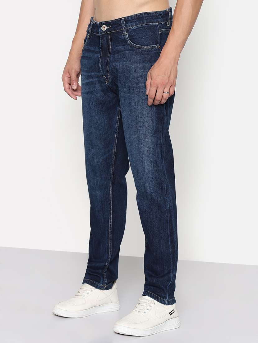 men solid mid rise straight fit jean - 21933452 -  Standard Image - 3