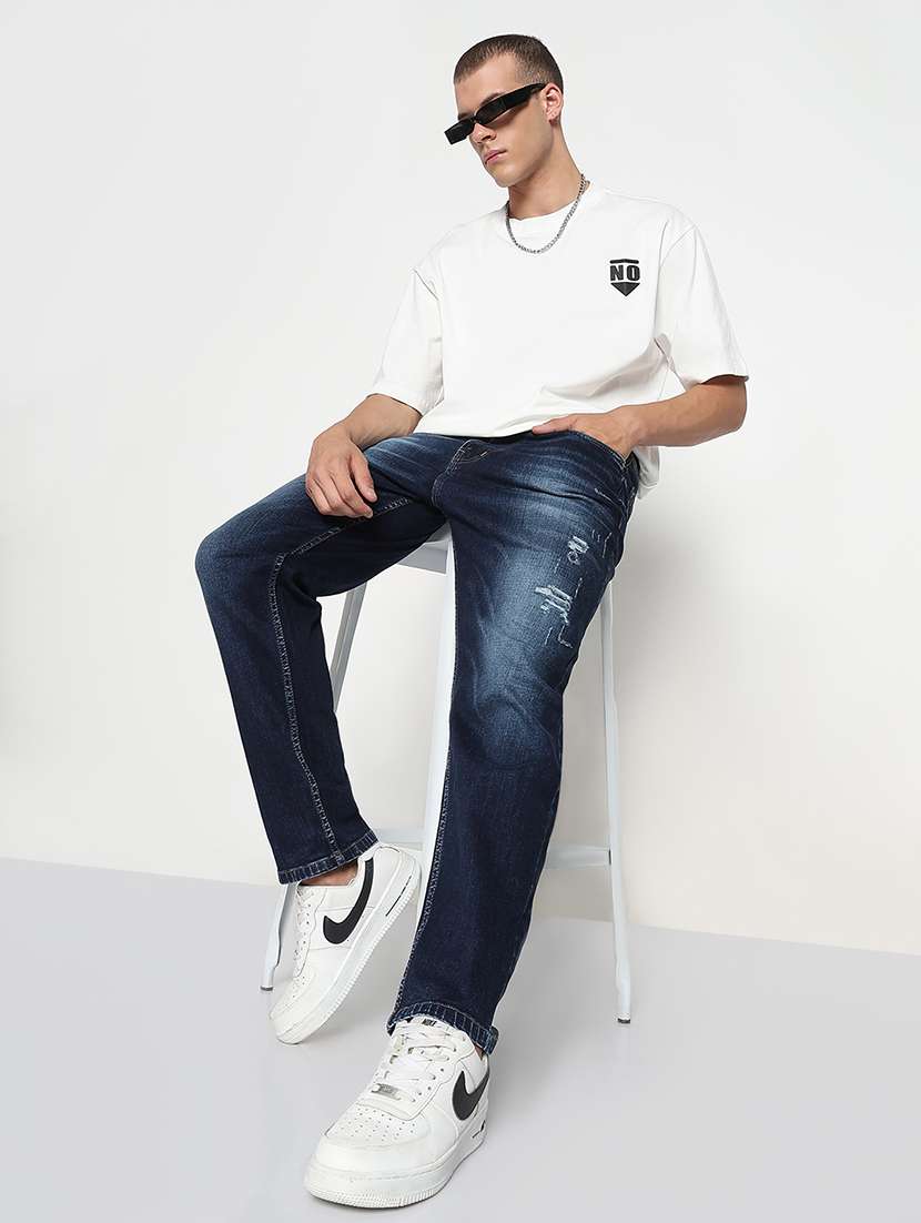 men distressed mid rise slim fit jean - 21933455 -  Standard Image - 5