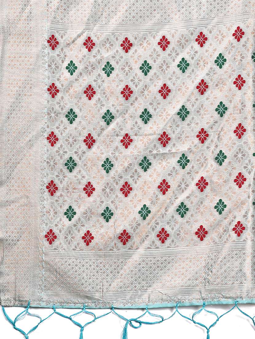 women self design bordered saree with blouse - 21933500 -  Standard Image - 3