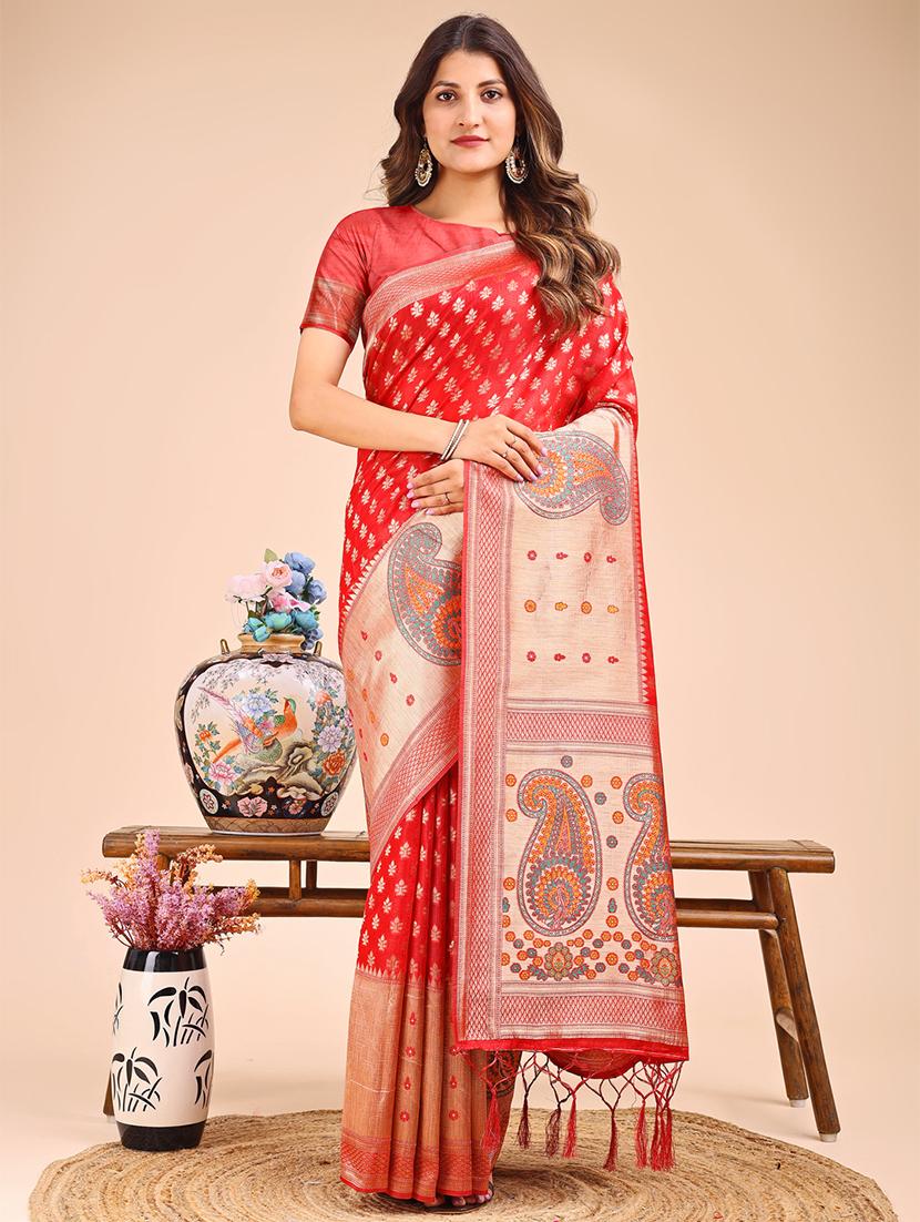 women self design paithani saree with blouse - 21933513 -  Zoom Image - 0