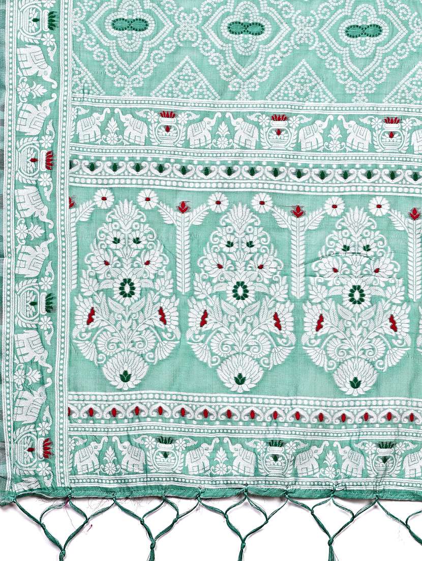 women self design banarasi saree with blouse - 21933520 -  Standard Image - 3