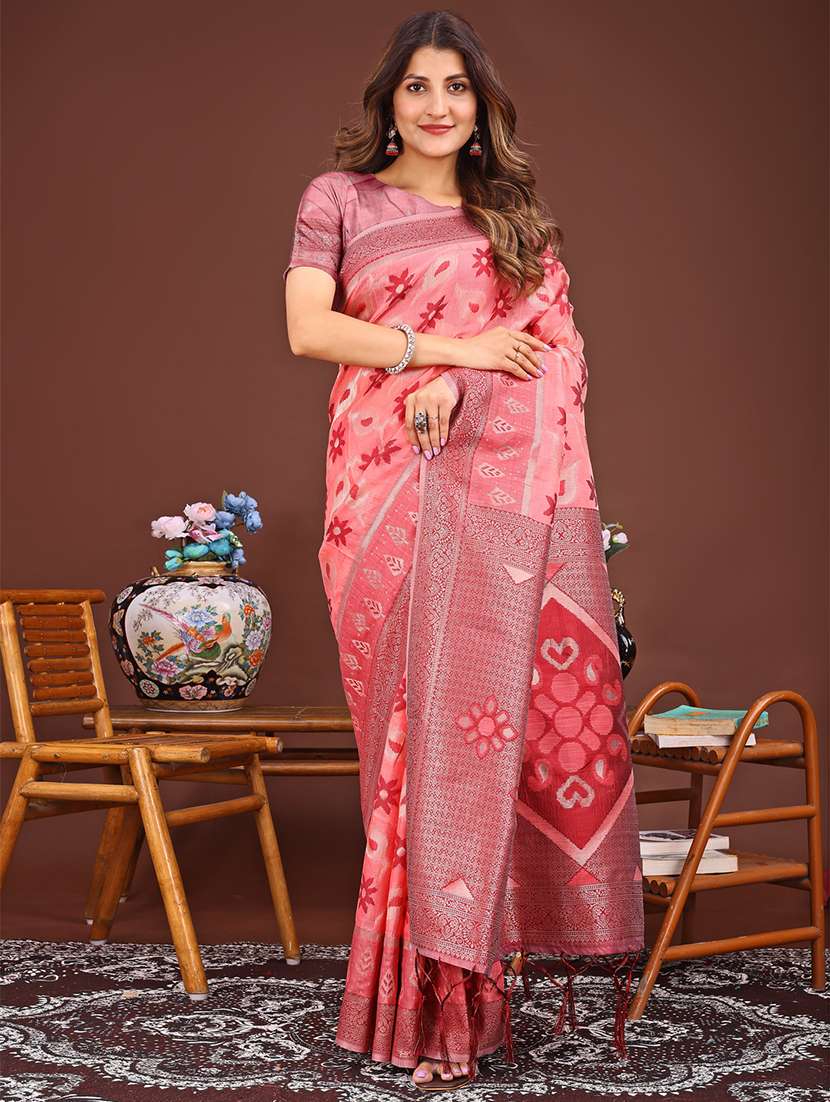 women self design bordered saree with blouse - 21933540 -  Zoom Image - 0
