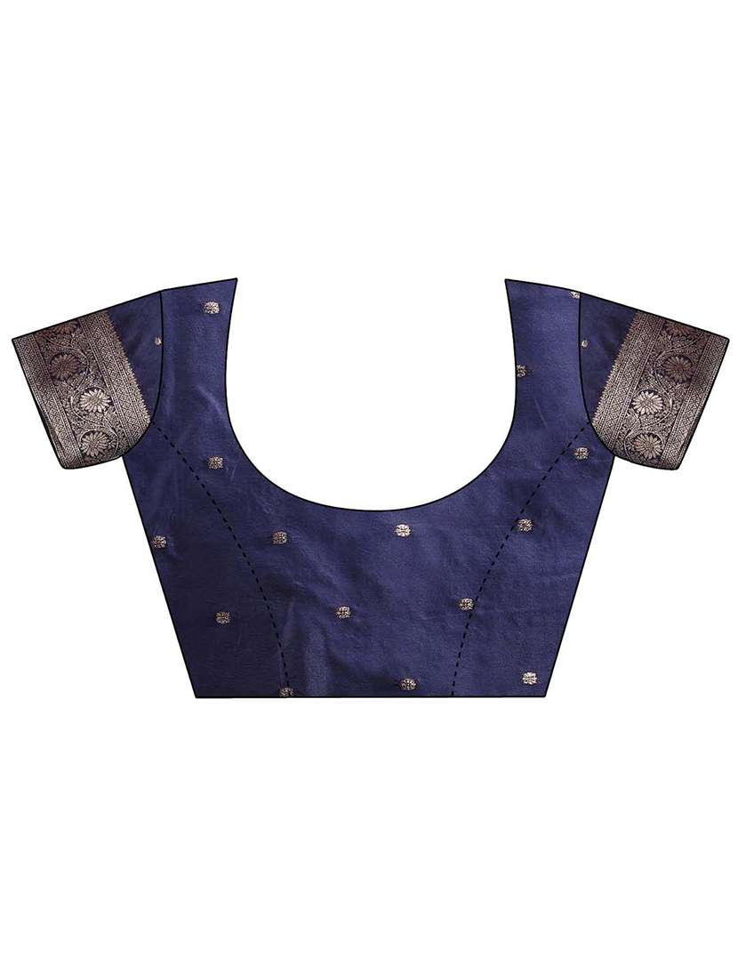 women self design banarasi saree with blouse - 21933555 -  Standard Image - 5