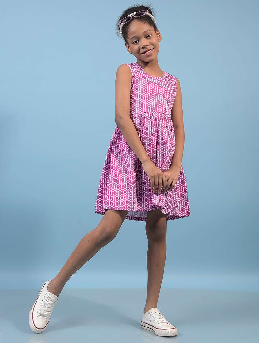 women polka doted sleeveless a-line dress - 21933568 -  Standard Image - 5