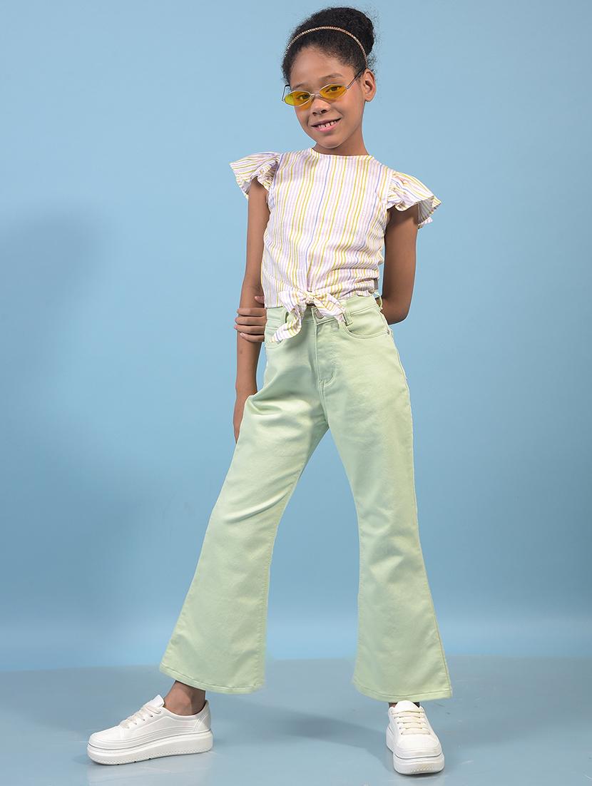 girls solid mid rise bootcut jean - 21933580 - Standard Image - 5