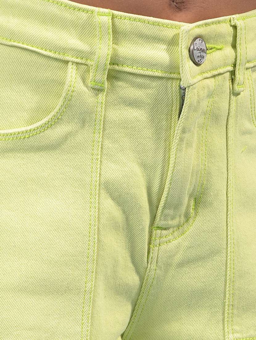 girls solid mid rise denim cargo - 21933582 -  Standard Image - 3