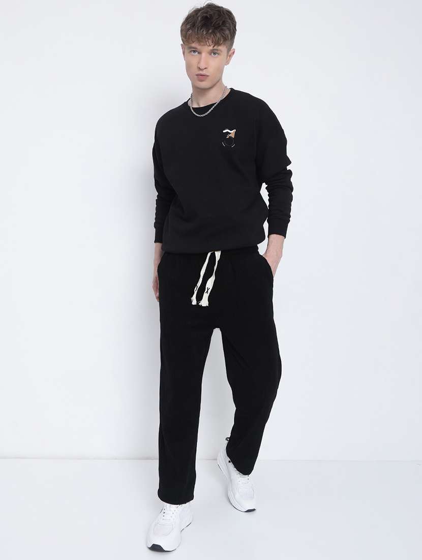 men black long sleeve regular fit sweatshirt - 21933594 -  Standard Image - 5