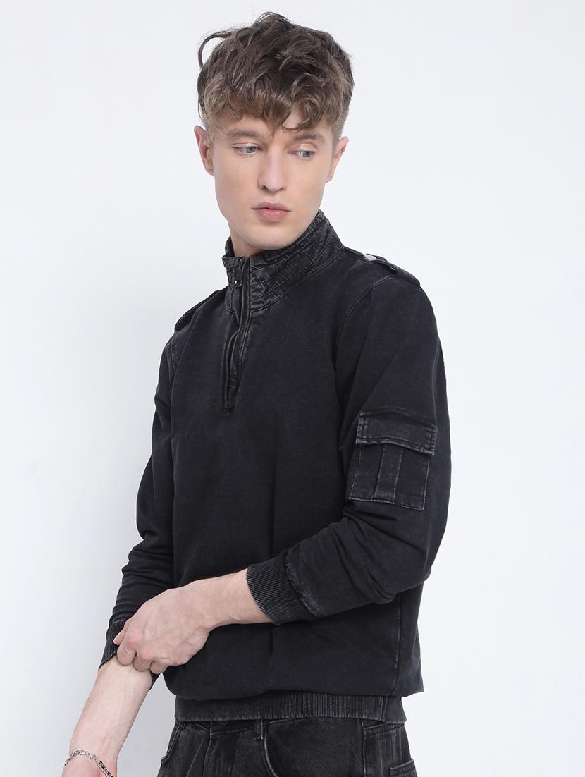 men solid long sleeve regular fit sweatshirt - 21933596 - Standard Image - 3