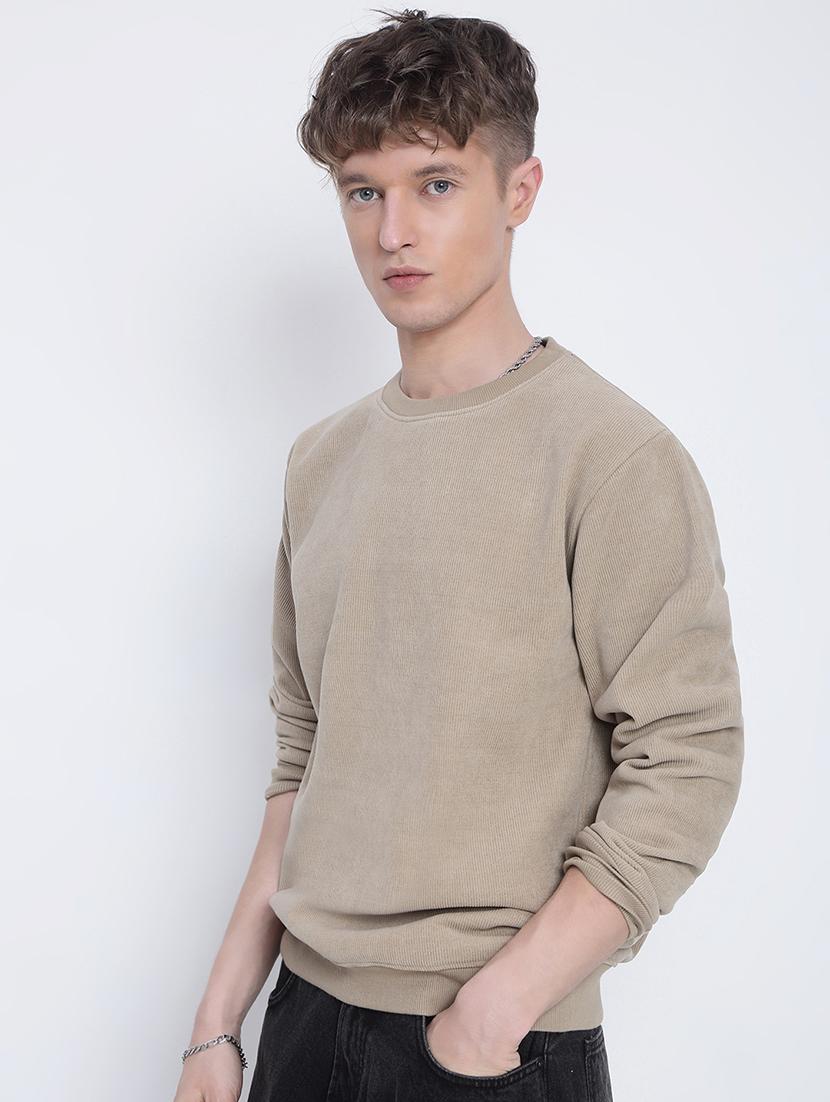 men solid long sleeve regular fit sweatshirt - 21933604 - Standard Image - 3