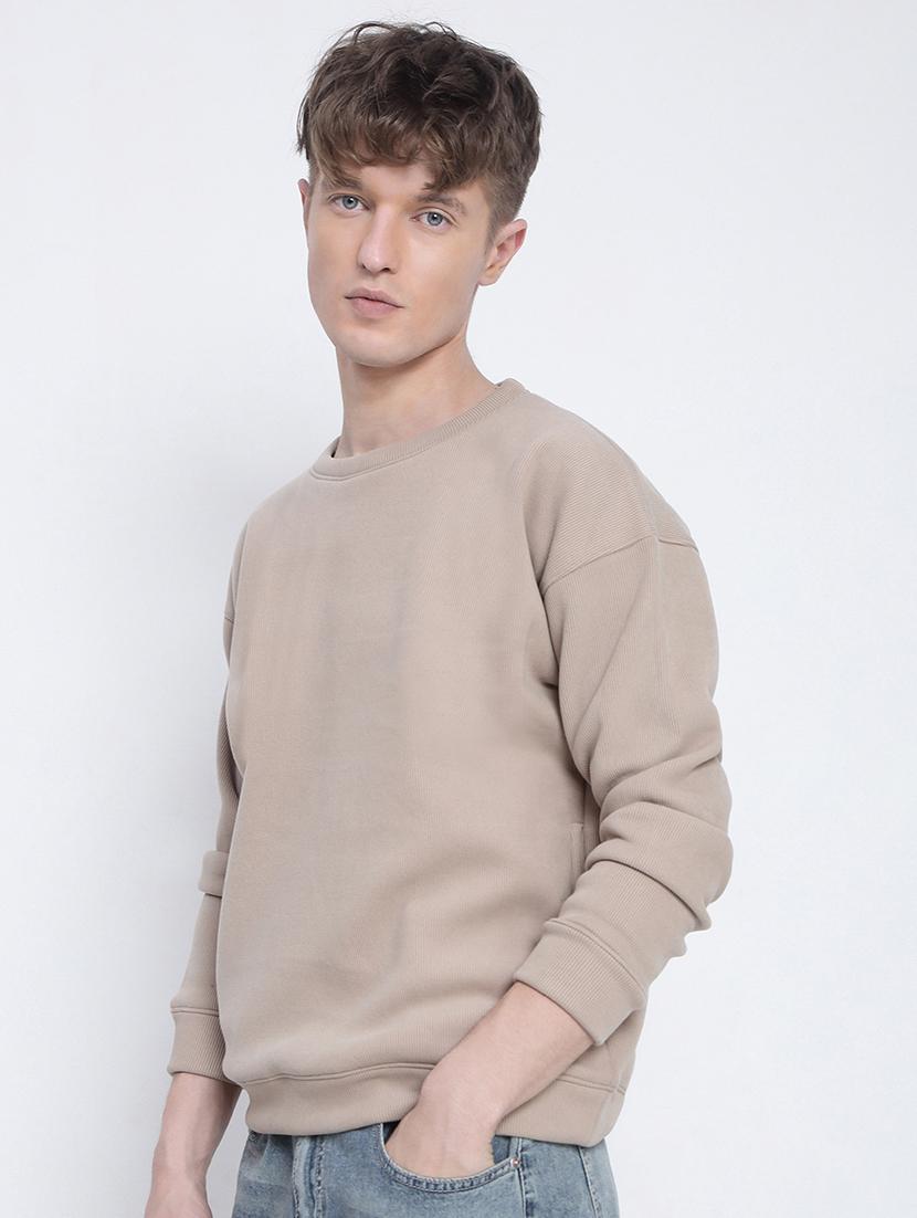 men solid long sleeve regular fit sweatshirt - 21933605 - Standard Image - 3