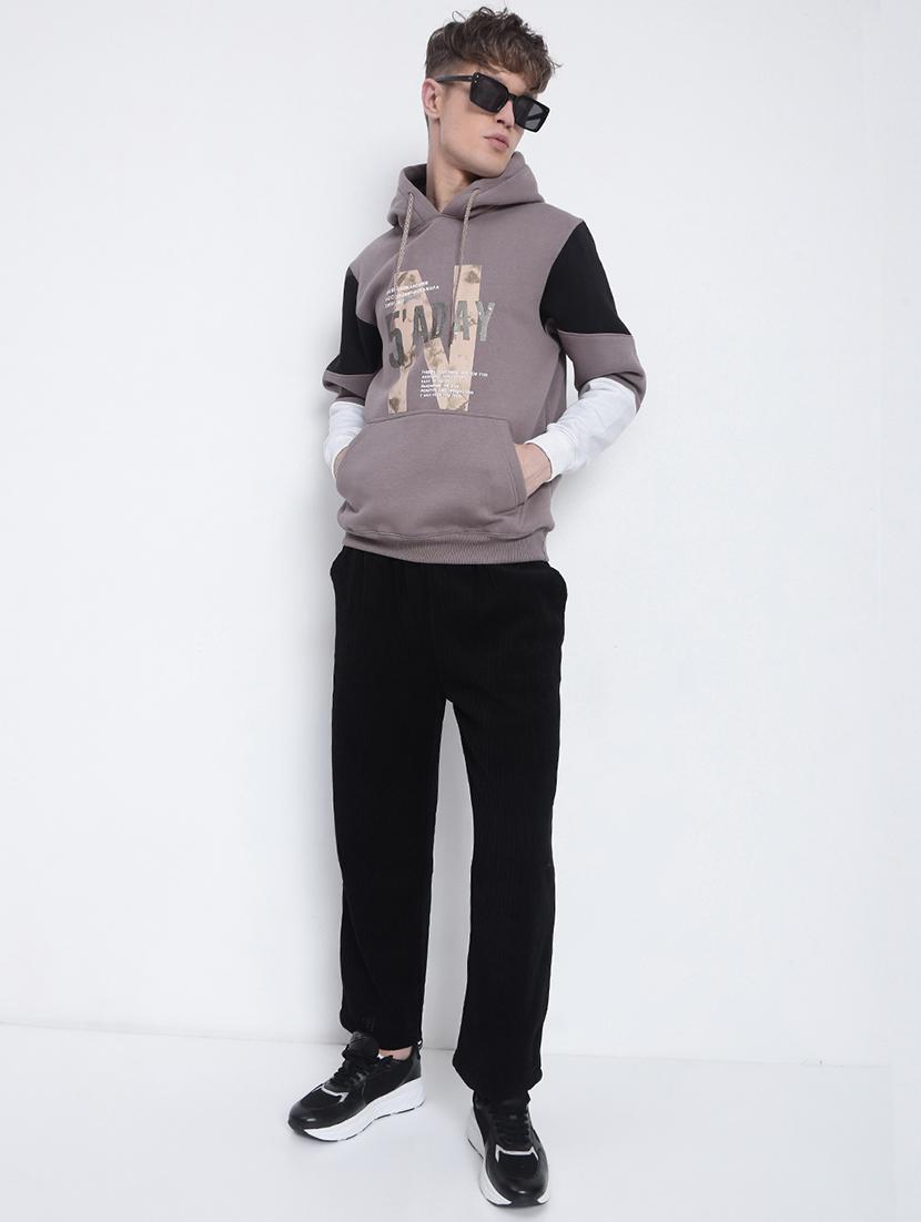 men color block long sleeve regular fit sweatshirt - 21933606 - Standard Image - 5