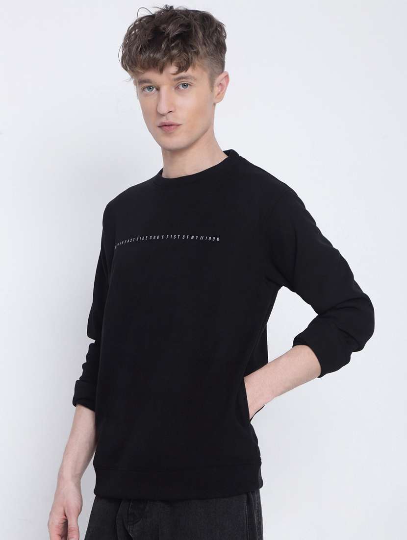 men typographic long sleeve regular fit sweatshirt - 21933607 -  Standard Image - 3
