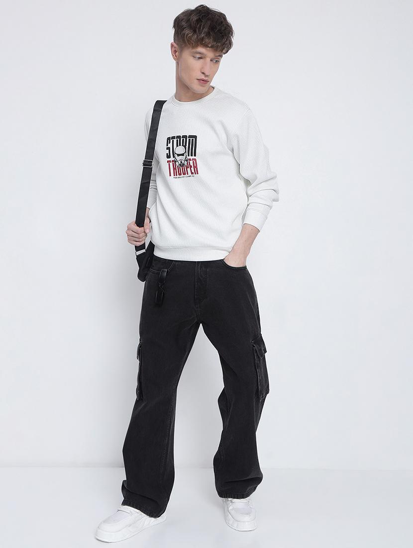 men printed long sleeve regular fit sweatshirt - 21933611 - Standard Image - 5