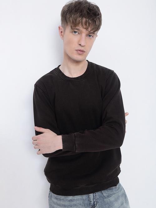 men solid long sleeve regular fit sweatshirt - 21933612 - Standard Image - 0